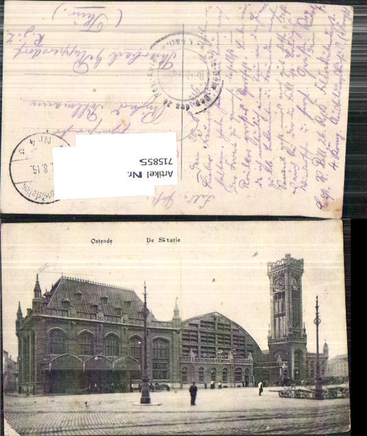715855 Belgium Ostende Statie Bahnhof