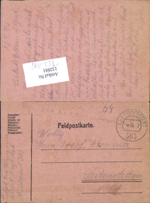 alte Ansichtskarte